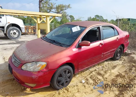 2003 Toyota Corolla S z USA, uszkodzony, nr VIN 1NXBR32E93Z180144
